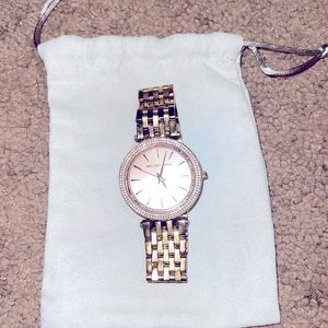 Bling Rose Gold MK watch
